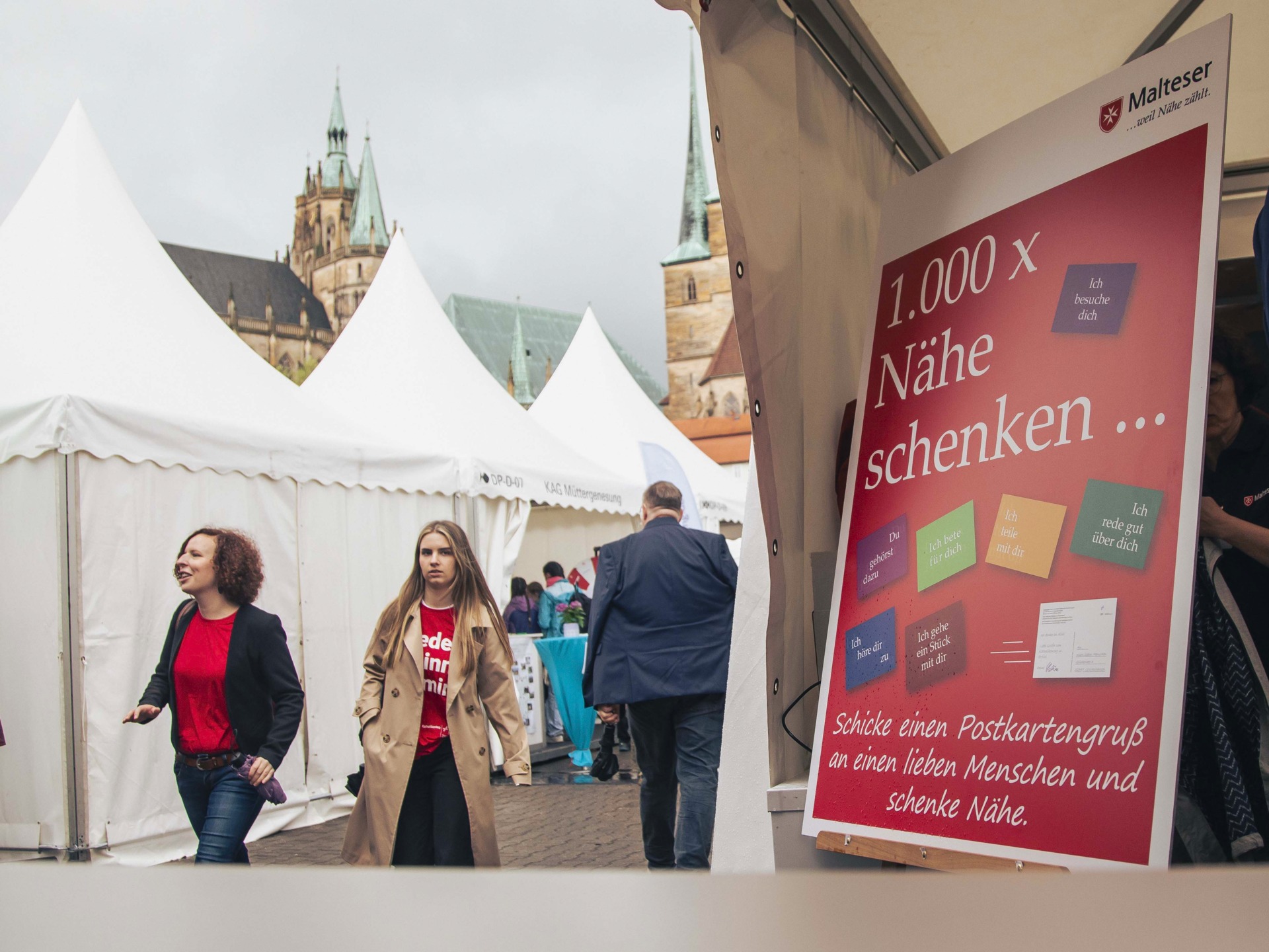 Malteser Stand auf der Kirchenmeile des Katholikentags 2024