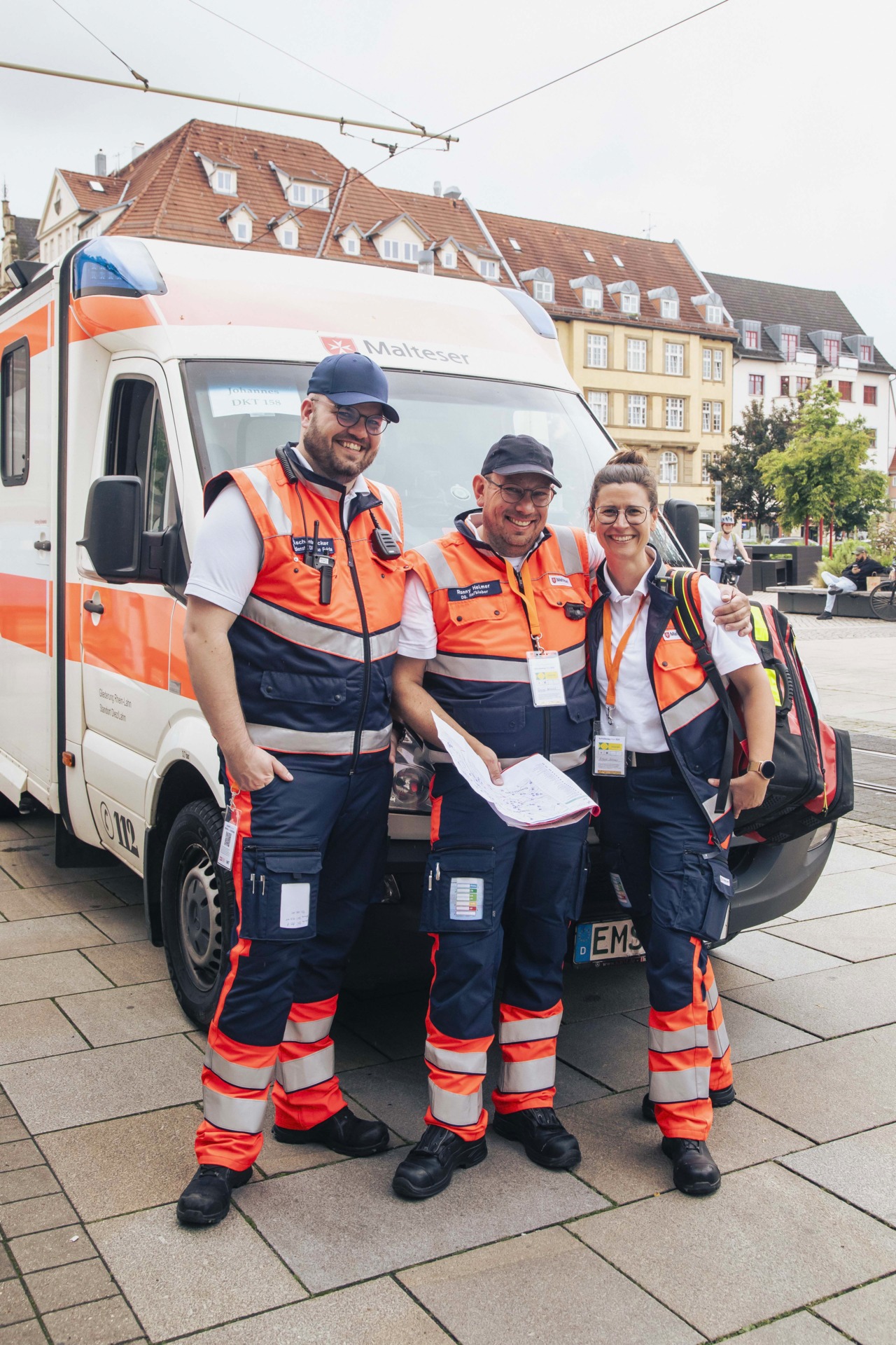  Sanitätsdienst in der Stadt auf dem Katholikentag 2024 in Erfurt