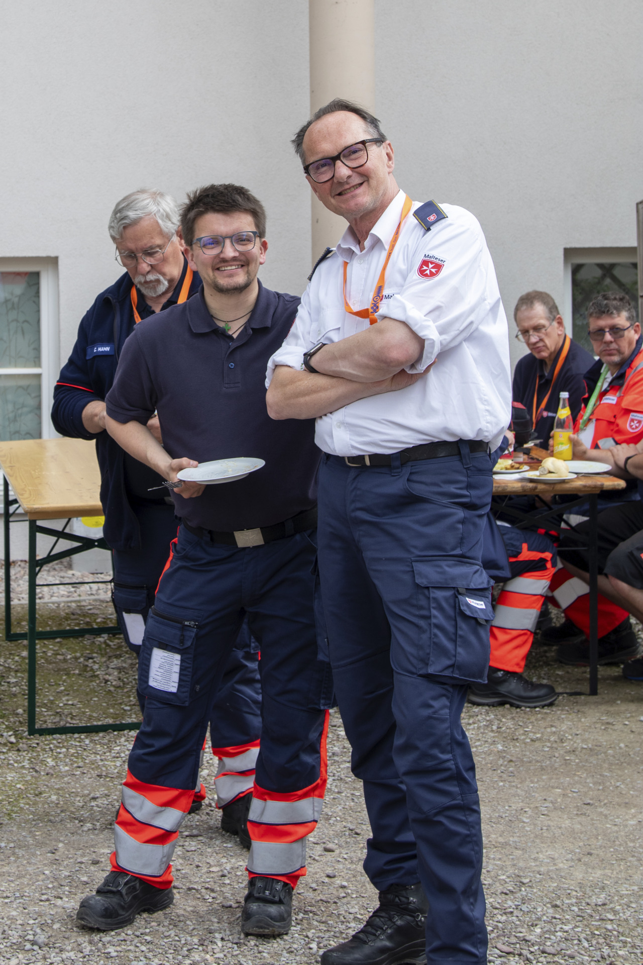 BBQ für die Malteser Einsatzkräfte in der zentralen Helferunterkunft